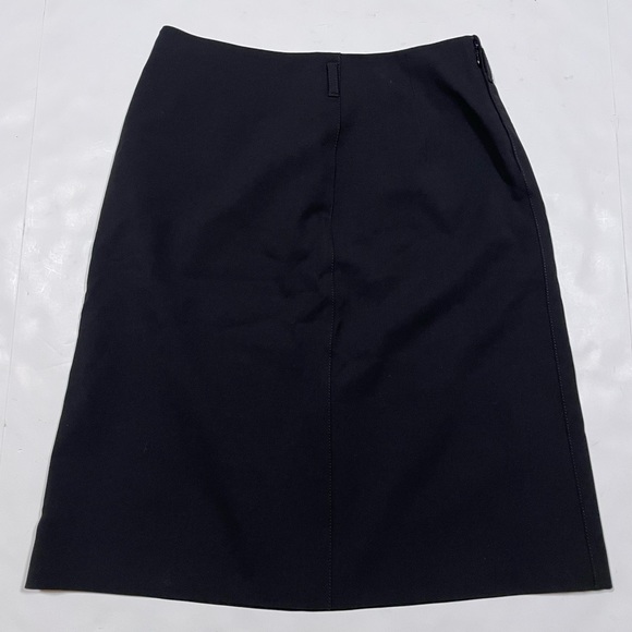 PRADA Skirt 42 M Wool Blend Black Italy Work Business Office Prada Prada - Picture 11 of 17